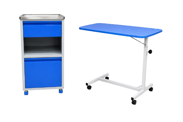 Bedside Cabinet & Overbed Table